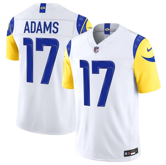 Men's White Los Angeles Rams #17 Davante Adams 2026 F.U.S.E. Vapor Limited Stitched Football Jersey